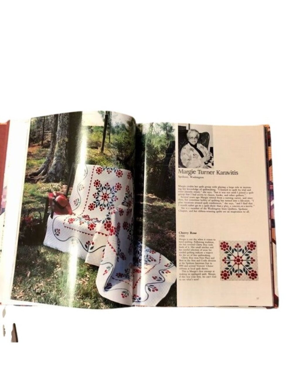 Vintage 1992 Great American Quilts Book HC Oxmoor House Used - Picture 5 of 12